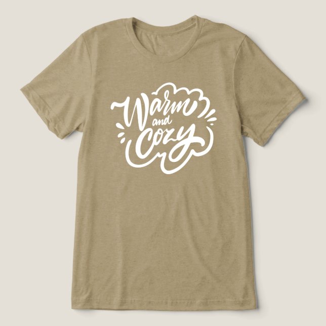 Warm und gemütlich Tri-Blend shirt (Design Vorderseite)