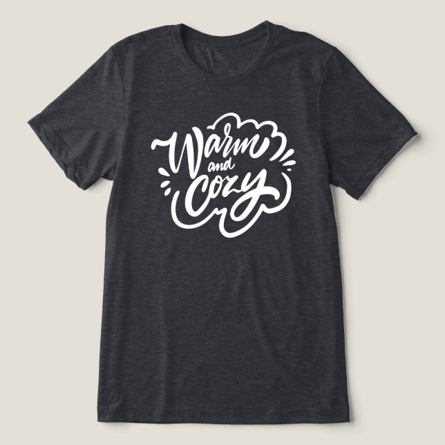 Warm und gemütlich Tri-Blend shirt (Design Vorderseite)