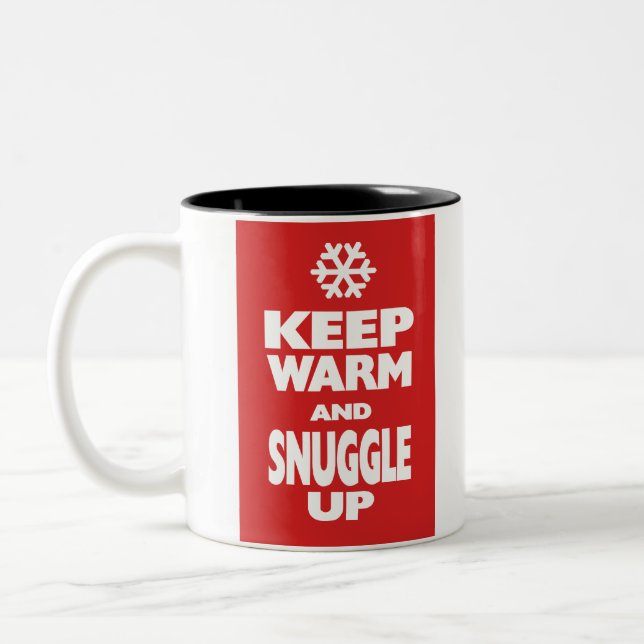 Warm und Schnüren behalten Zweifarbige Tasse (Links)