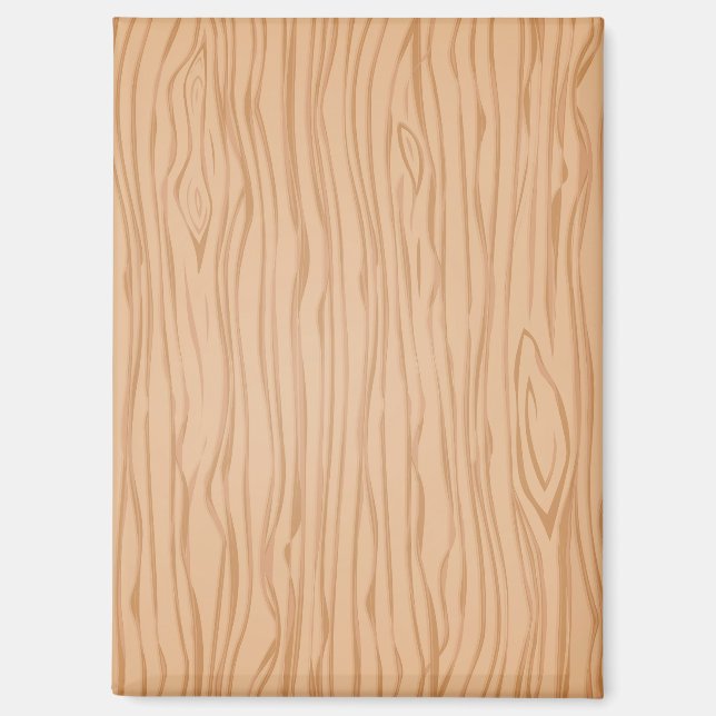 Warm Wood Grain Pattern Magnet for Fridge or Desk (Recto)