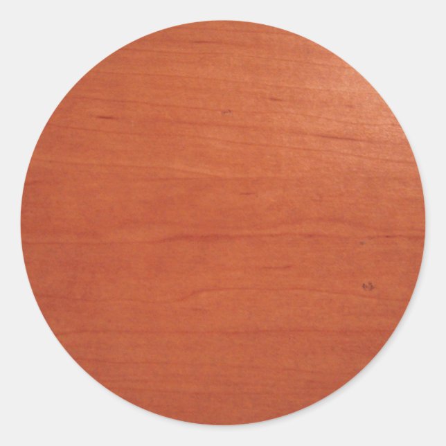 Warm Woodgrain Texture v.2 Runder Aufkleber (Vorderseite)