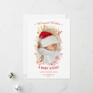 Warm wünscht Baby Kisses Holidays Rote Ankündigung