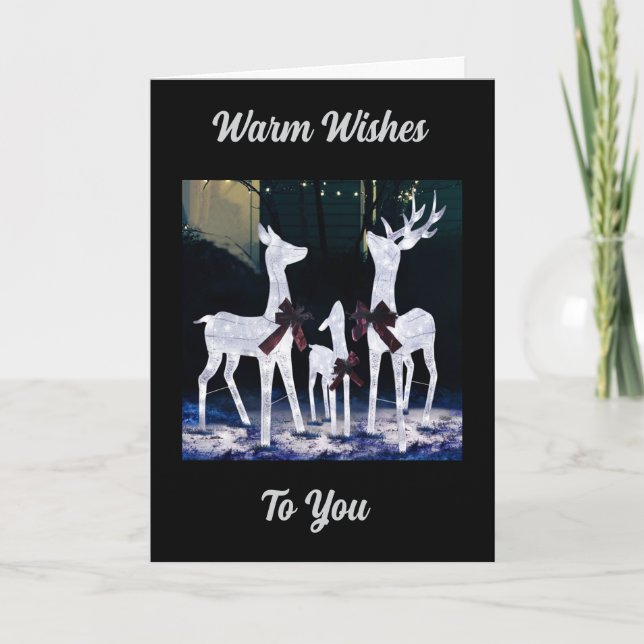 WARM WÜNSCHT IHNEN BEI CHRISTMAS KARTE (Vorderseite)