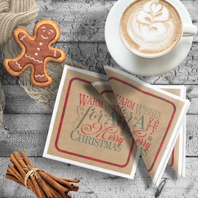 Warm wünscht Kraft & Tartan Red/Green ID589 Serviette (Von Creator hochgeladen)