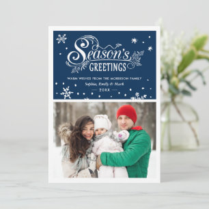 Warm wünscht Weihnachten Grüße Typografie Foto