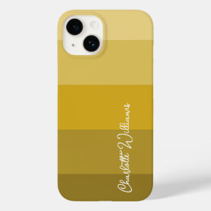 WARM YELLOW GOLD FARBE STRIPE LINE PATTERNAME Case-Mate iPhone 14 HÜLLE