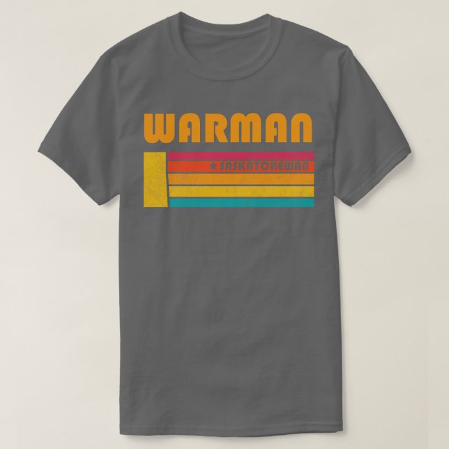 Warman Saskatchewan Kanada Vintag Distressed Souv T-Shirt (Design vorne)