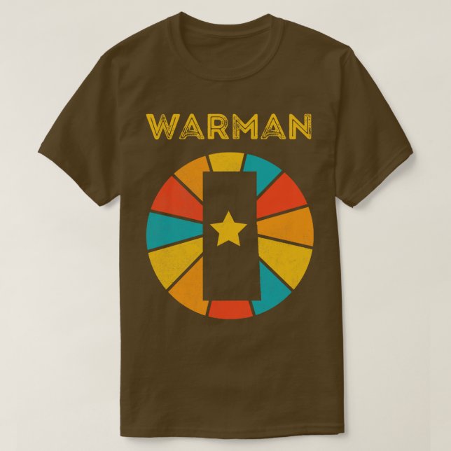 Warman Saskatchewan Kanada Vintag Distressed Souv T-Shirt (Design vorne)