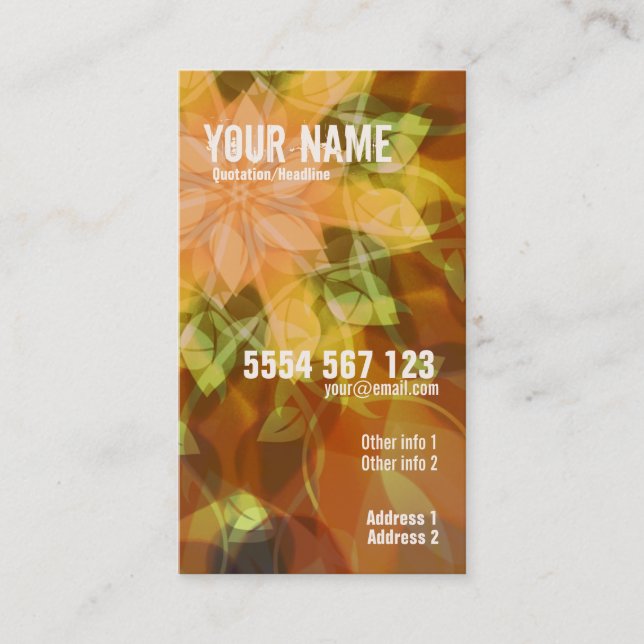 Warmania Business Card Visitenkarte (Vorderseite)