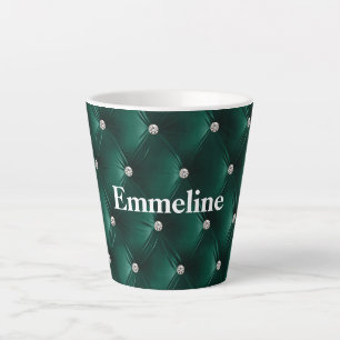 Warme Aquamarine grüne Imitate Velvet Milchtasse