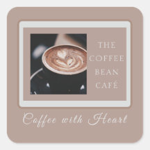 Warme Artisan-Kaffeeshop-Geschäftsmarke