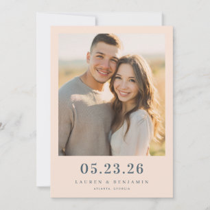 Warme beige romantische Fotografie Save The Date
