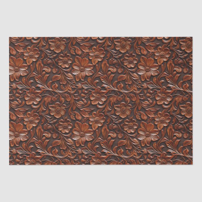 Warme braune Blume Seidenpapier (Vorderseite)