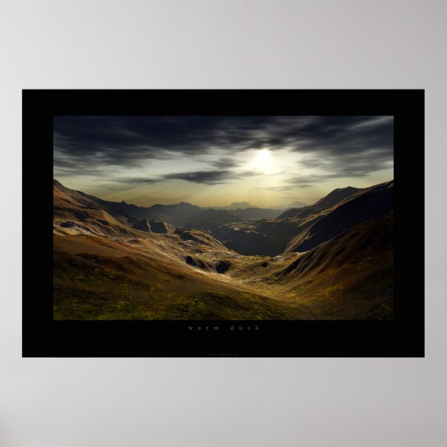 warme Dämmerung Poster (Vorne)