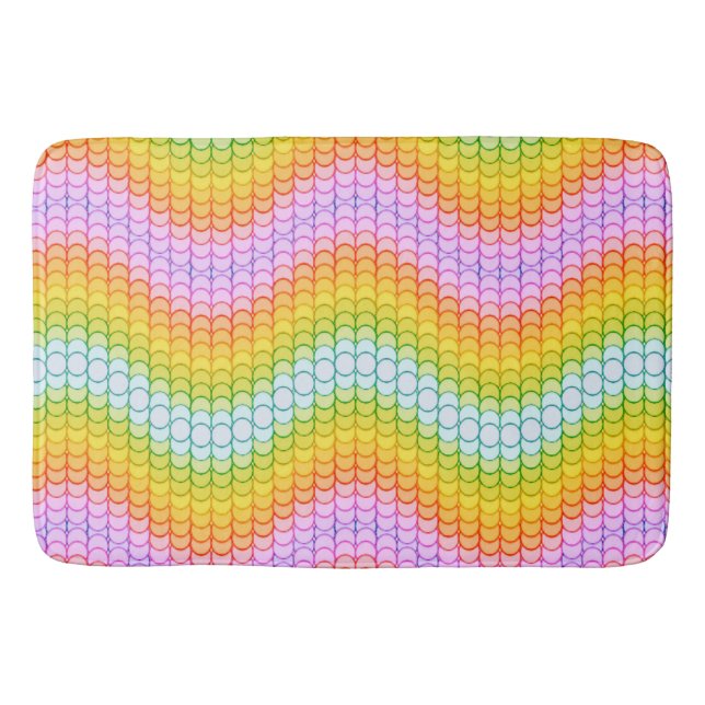 Warme Drachenskala Badematte (Vorderseite)
