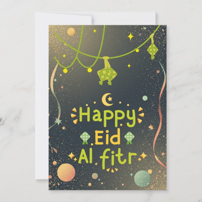 Warme Eid-Feiergestaltung Feiertagskarte (Vorderseite)