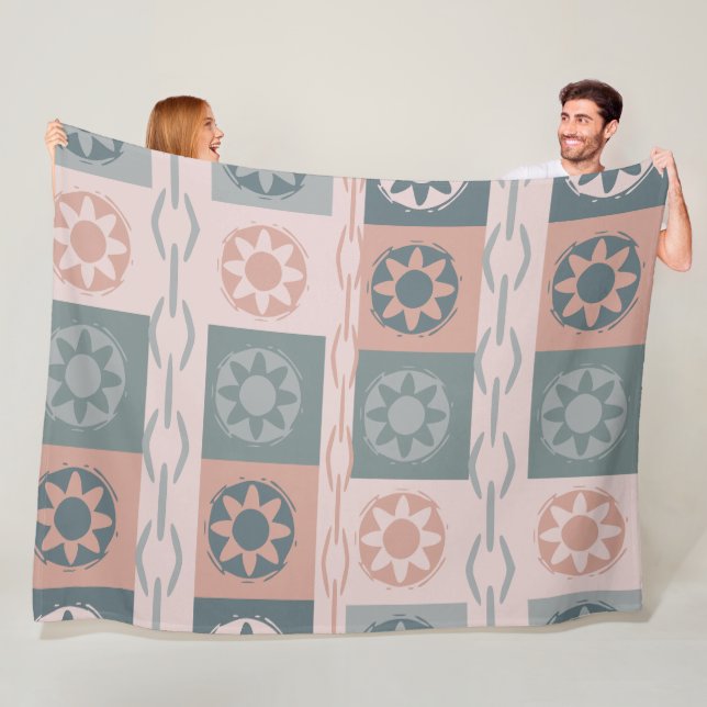 Warme Erdfarbe Fleecedecke (Beispiel)