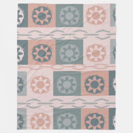 Warme Erdfarbe Fleecedecke