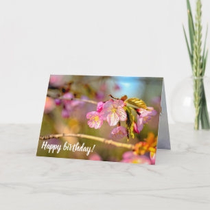 Warme Farben der Sakura-Blume in der Hanamasaison Karte