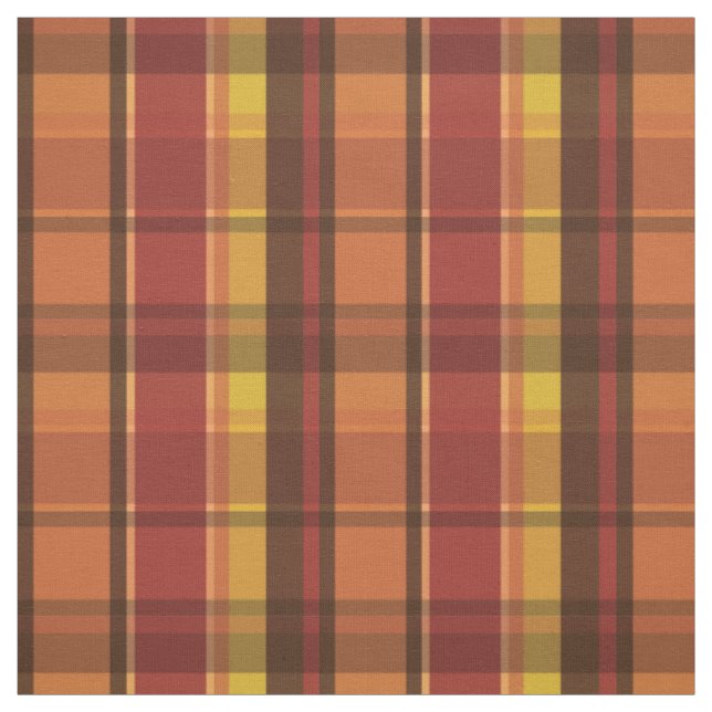Warme Farben Herbstthema Kariertes Muster Stoff (Muster)