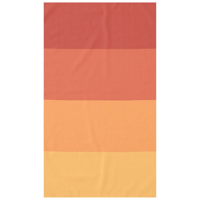 Warme Farben - Retrofarben Tischdecke (Vorderseite)