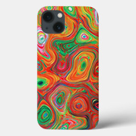 Warme farbige flüssige Abstrakte Impressionistin Case-Mate iPhone Hülle