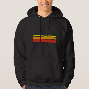 Warme Farbstreifen Rot Orange Gelb Hoodie