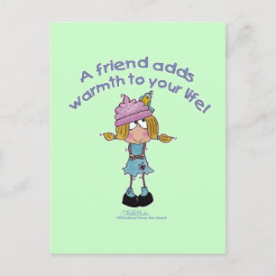 Warme Freunde! Postkarte