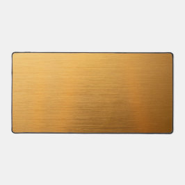 Warme gebürstete Messing-Metalltextur Stille Luxus Schreibtischunterlage