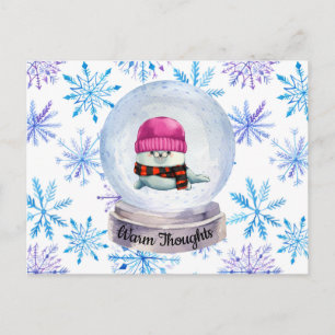 Warme Gedanken Postkarte