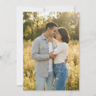 Warme goldene romantische Fotografie Einladung