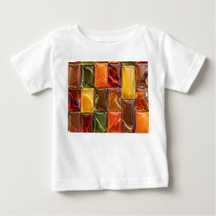 Warme Herbst-Glas-Mosaikfliesen - Glänzendes Berns Baby T-shirt
