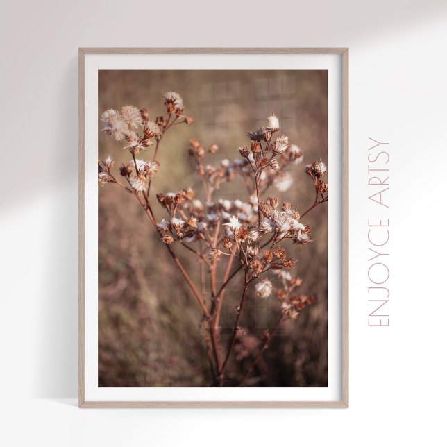 Warme Herbst Wildblume feminine Bauernmauer Kunst Poster (Von Creator hochgeladen)