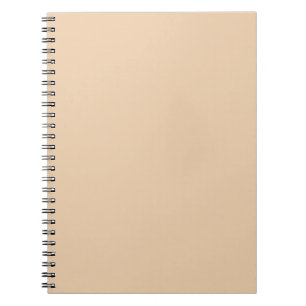 Warme Herbstblonde, solide Farbe, cremig beige Notizblock