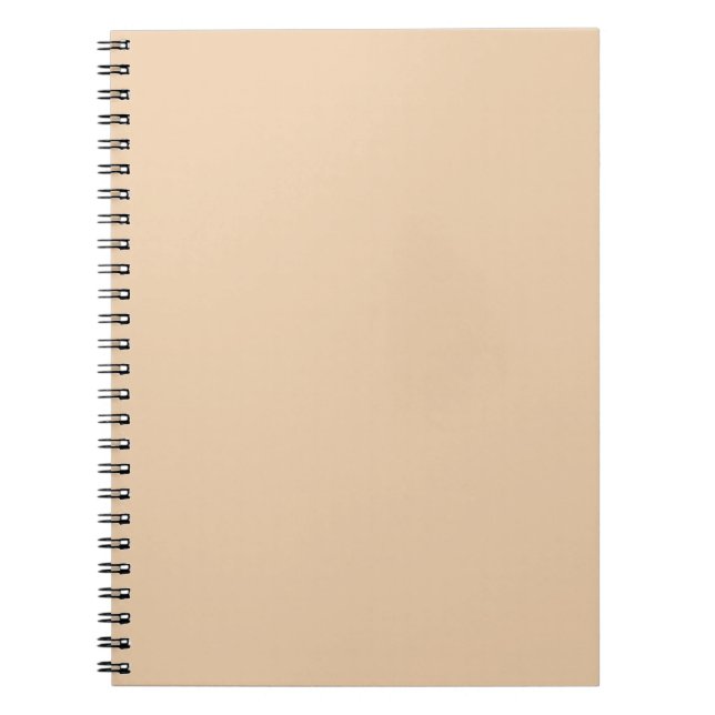 Warme Herbstblonde, solide Farbe, cremig beige Notizblock (Vorderseite)