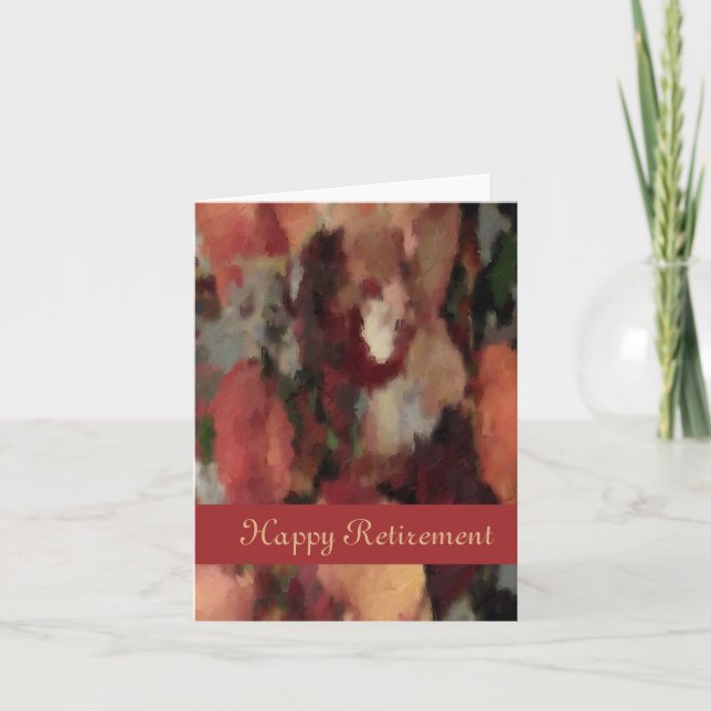 Warme Herbstfarben Karte (Vorderseite)