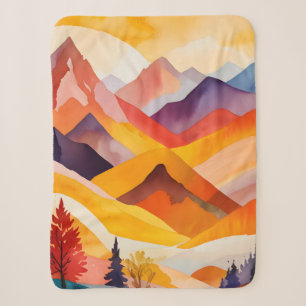 Warme Herbstgebirge Sherpadecke