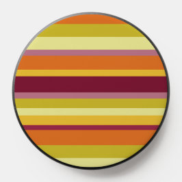 Warme herbstliche horizontale Streifen PopSocket