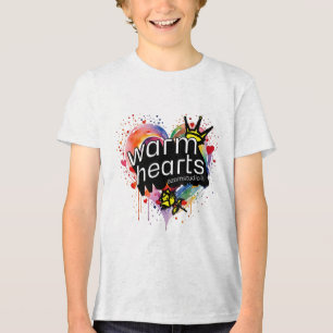 Warme Herzen - Gemütliches und herzliches Design Tri-Blend Shirt