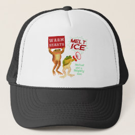 Warme Herzen schmelzen Eis Truckerkappe