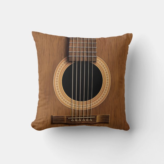 Warme hölzerne Akustikgitarre Kissen (Vorderseite)