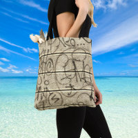 Warme Hues Urban Graffiti Style Tote Bag