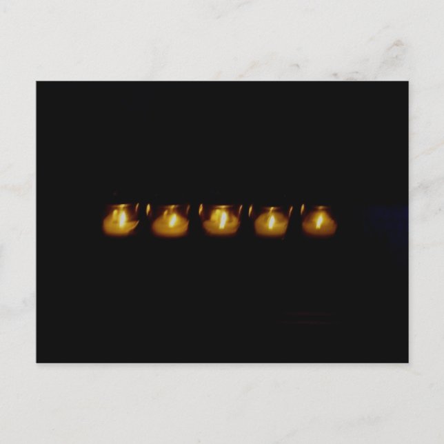 Wärme im Dunkeln Postkarte (Vorderseite)
