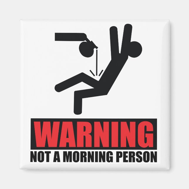 Warme Kaffeepause kein Morgen Magnet (Vorne)