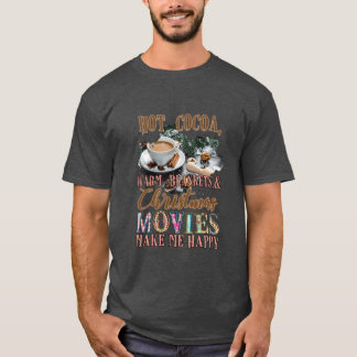 Warme Kakao-Decken und Weihnachtsfilme Familie T-Shirt