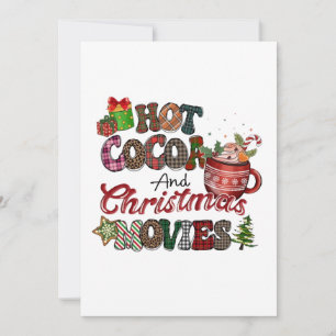 Warme Kakao- und Weihnachtsfilme Einladung
