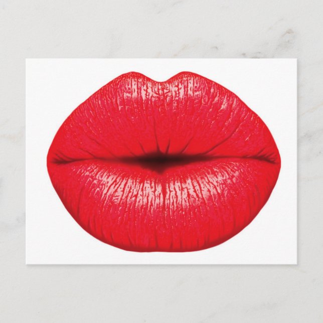 Warme Kissenlips Postkarte (Vorderseite)