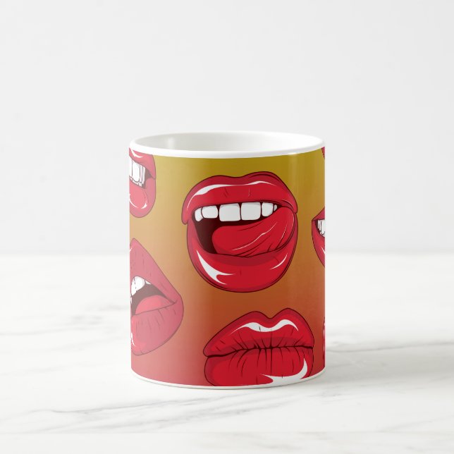 Warme Lippen Kaffeetasse (Mittel)
