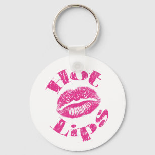 Warme Lippen! Rosa Lippen Schlüsselanhänger