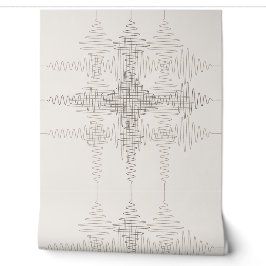 Warme neutrale Schallwelle Minimalstil Tapete